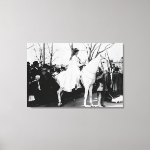 Toile Une femme à cheval Parade de suffrage de la femme