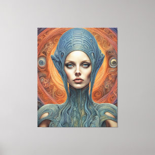 Toile Une femme Alien
