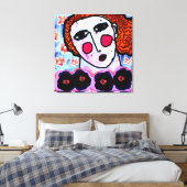 Toile Une femme aux fleurs Peinture numérique Abstraite (Insitu(Chambre))