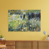 Toile Une femme avec un parasol dans un jardin par Augus (Insitu(Salon))