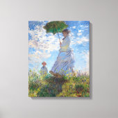 Toile Une femme avec un parasol | Monet | (Recto)