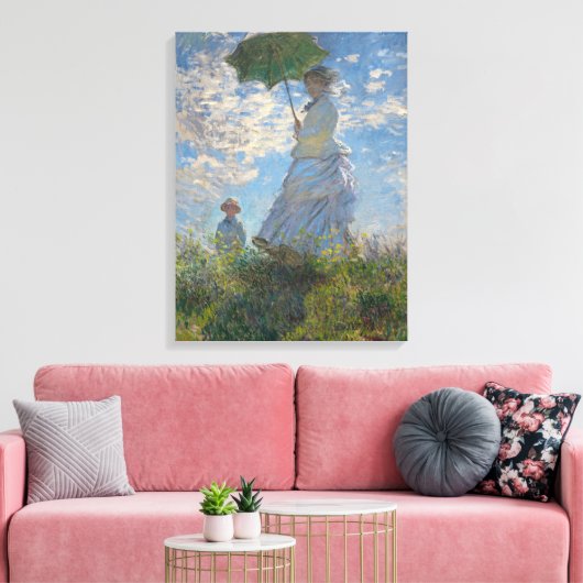 Toile Une femme avec un parasol | Paysage français (Insitu(Salon))