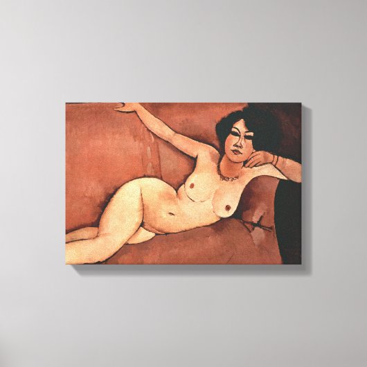 Toile Une Femme D'Amedeo Modigliani Sur Un Canapé (Recto)