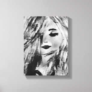 Toile Une Femme D'Artsy Peint Une Sirène Peinture Mur Ca