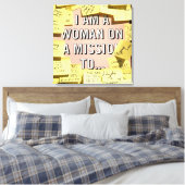 Toile Une femme en mission, motivation (Insitu(Chambre))