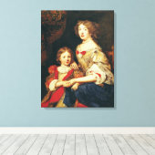Toile Une femme et son fils (Insitu (Plancher de Bois))