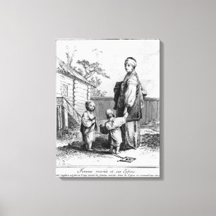 Toile Une femme juive mariée et ses enfants