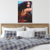 Toile Une Femme Merveilleuse Qui Blocage Avec L'Épée (Insitu(Chambre))