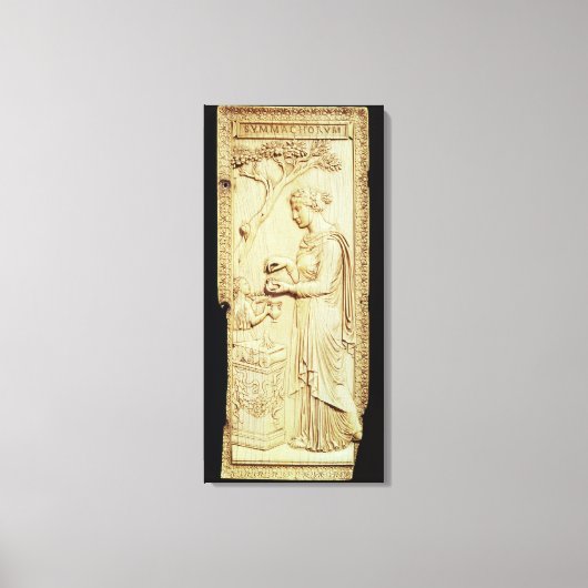 Toile Une feuille de Symmachi Diptych (Recto)