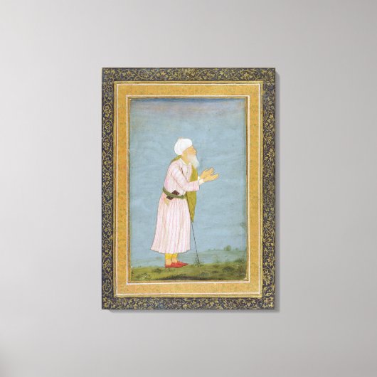Toile Une figure religieuse musulmane, du Petit Clive Al (Recto)
