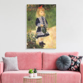 Toile Une fille à la canne d'arrosage par Pierre Renoir (Insitu(Salon))