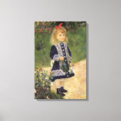 Toile Une fille à la canne d'arrosage par Pierre Renoir (Recto)