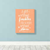 Toile Une fille sans taches, nuit sans étoiles (Insitu (Plancher de Bois))