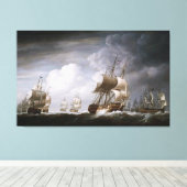 Toile Une flotte d'Indiens de l'Est en mer par Nicholas (Insitu (Plancher de Bois))