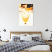Toile Une flûte en verre de champagne remplie de Gosset (Insitu(Chambre))