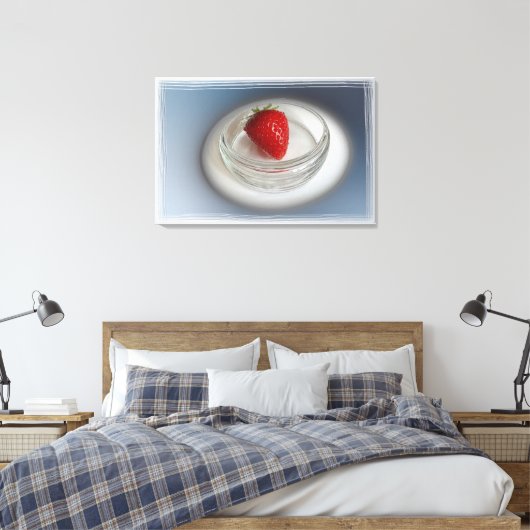 Toile Une fraise dans une tasse (Insitu(Chambre))