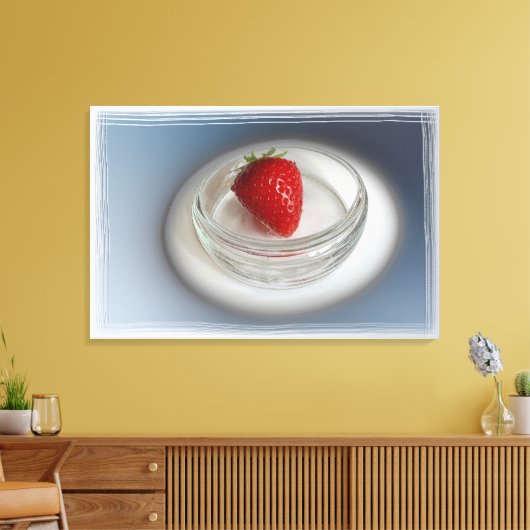 Toile Une fraise dans une tasse (Insitu(Salon))