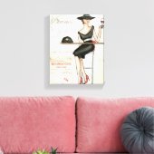 Toile Une Française Boire Du Vin Rouge (Insitu(Salon))