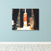 Toile Une fusée Delta IV Lourde se lève (Insitu (Plancher de Bois))