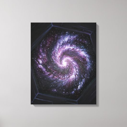 Toile Une galaxie vue par le télescope spatial James web (Recto)