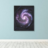 Toile Une galaxie vue par le télescope spatial James web (Insitu (Plancher de Bois))