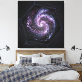 Toile Une galaxie vue par le télescope spatial James web (Insitu(Chambre))