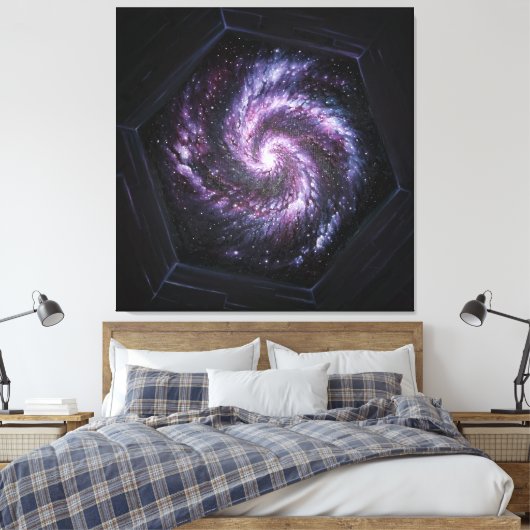 Toile Une galaxie vue par le télescope spatial James web (Insitu(Chambre))