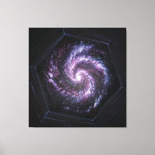 Toile Une galaxie vue par le télescope spatial James web