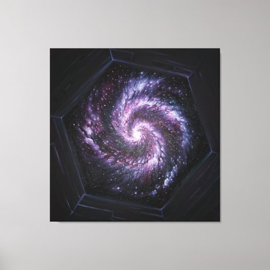 Toile Une galaxie vue par le télescope spatial James web (Recto)