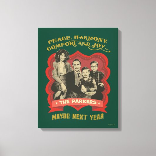 Toile Une histoire de Noël | Paix, Harmonie, Confort & J (Recto)