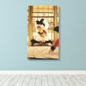 Toile Une histoire fastidieuse de James Tissot, Art Vint (Insitu (Plancher de Bois))