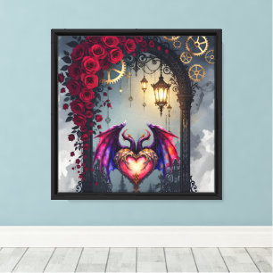Toile Une invitation au clair de lune – L'amour fait tou