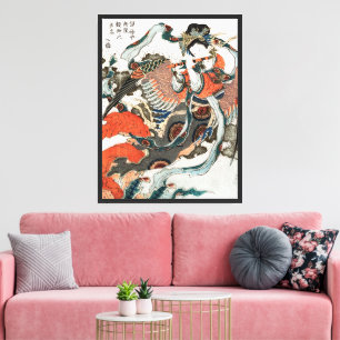 Toile Une Japonaise Jouant De La Flûte