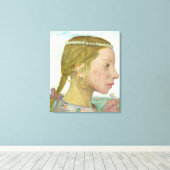 Toile Une jeune fille (Insitu (Plancher de Bois))