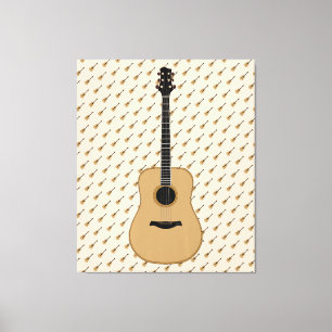 Toile Une jolie guitare