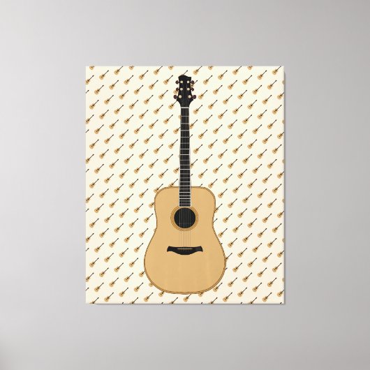Toile Une jolie guitare (Recto)