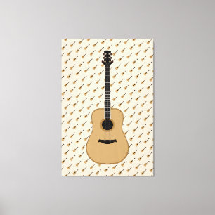 Toile Une jolie guitare