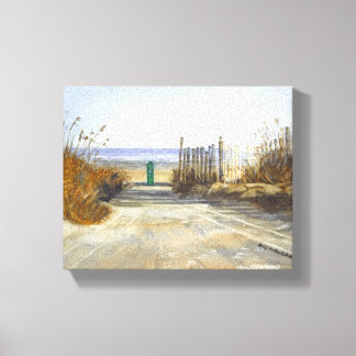 Toile Une journée à la plage
