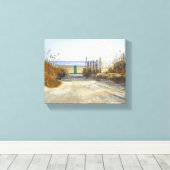 Toile Une journée à la plage (Insitu (Plancher de Bois))