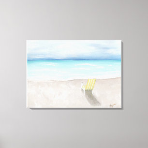 Toile Une journée à la plage