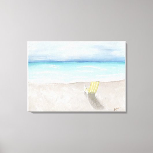 Toile Une journée à la plage (Recto)