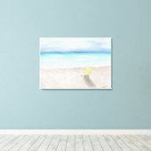 Toile Une journée à la plage (Insitu (Plancher de Bois))