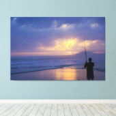 Toile UNE JOURNÉE DE PÊCHE - Pêcheur (Insitu (Plancher de Bois))