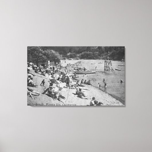 Toile Une journée typique à Sandy Beach Monte Rio, CA (Recto)