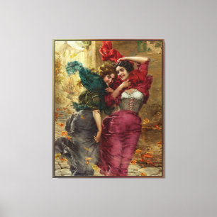 Toile Une journée venteuse par Gaetano Bellei
