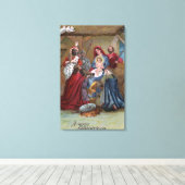 Toile Une joyeuse scène de Noël (Insitu (Plancher de Bois))