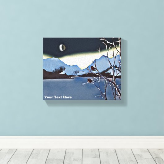 Toile Une longue nuit froide (Insitu (Plancher de Bois))