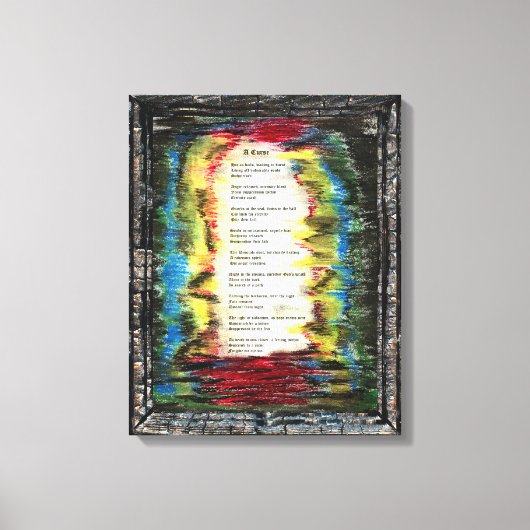 Toile Une malédiction (Recto)