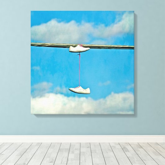 Toile Une marche dans les nuages (Insitu (Plancher de Bois))