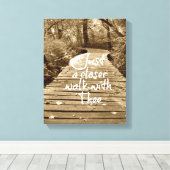 Toile Une marche plus proche avec l'Hymne chrétien (Insitu (Plancher de Bois))